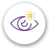 Icon showing vision fluctuation
